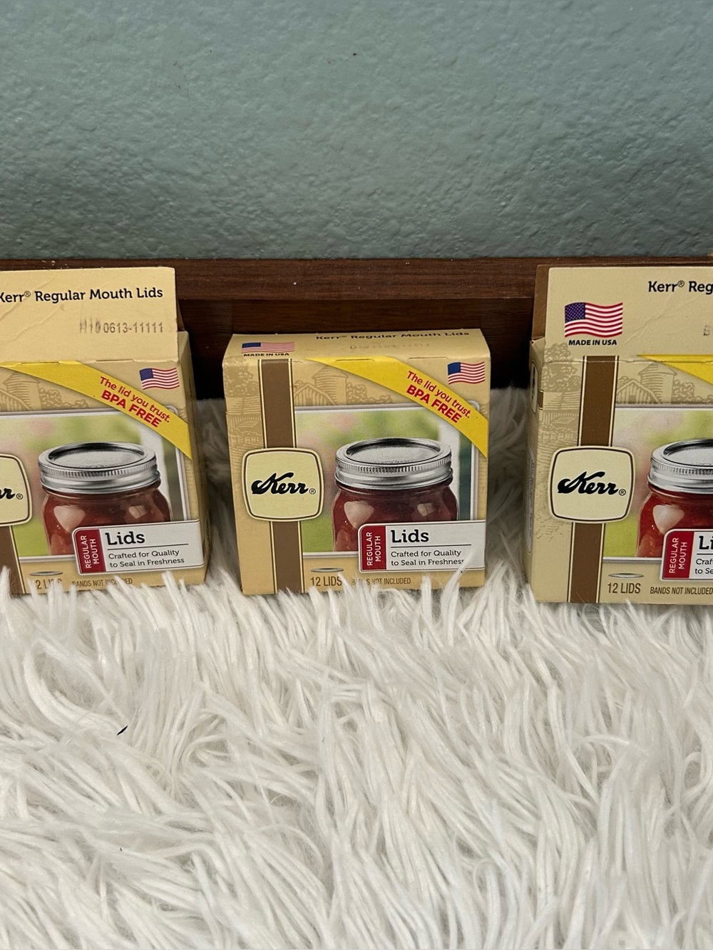 Kerr Ball Regular Mouth Home Canning Lids
Three Packages
One is NEW